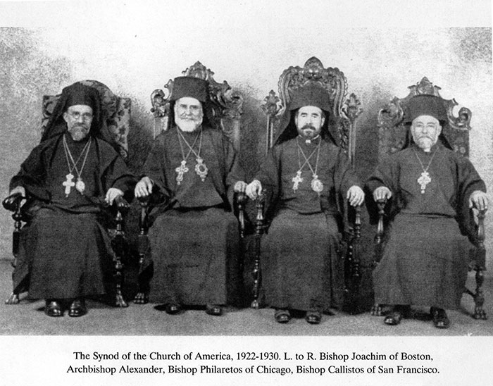 The first Synod of the Church of America under the leadership of Archbishop Alexander. 1922-1930